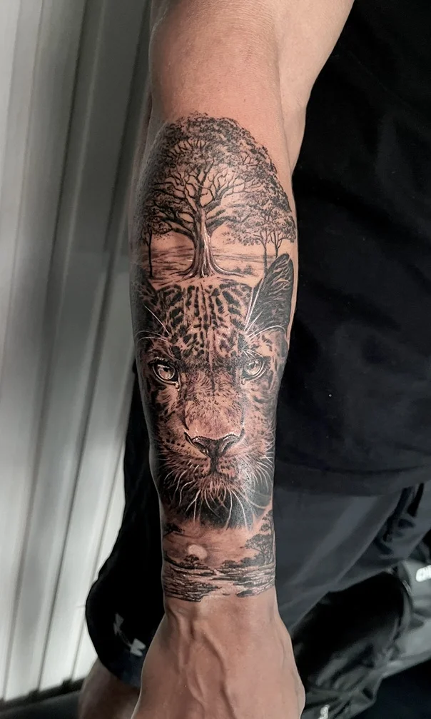Half Sleeve Big Tattoos tattoos — Nyanyi Beach Bali