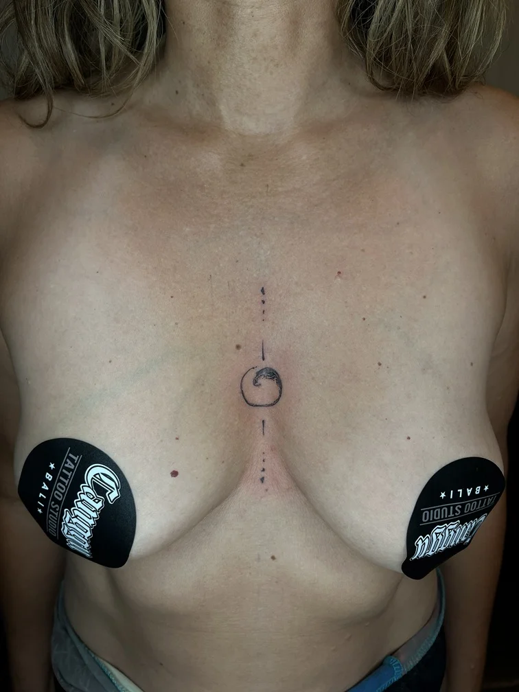 Geometric Blackwork tattoos — Nyanyi Beach Bali