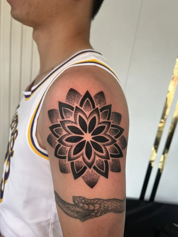Mandala Blackwork tattoos — Nyanyi Beach Bali