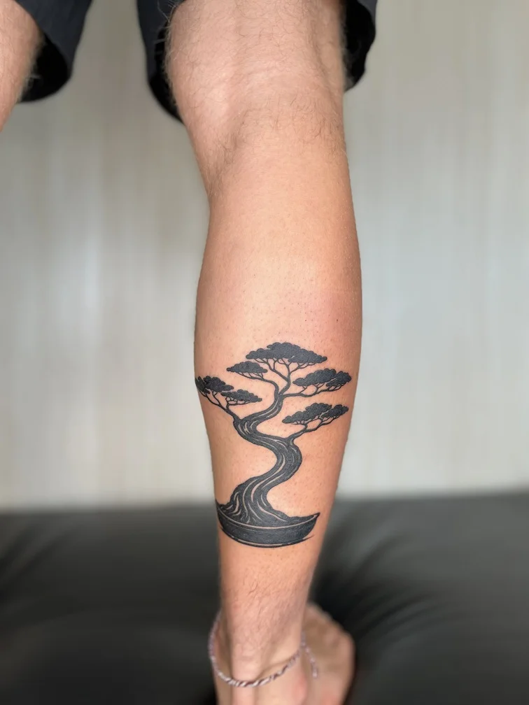 Nature Blackwork tattoos — Nyanyi Beach Bali