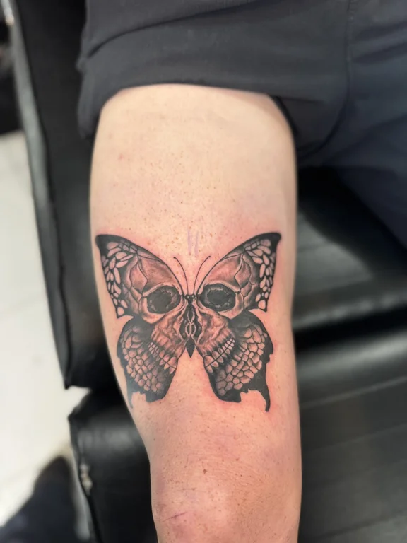 Skull Blackwork tattoos — Nyanyi Beach Bali