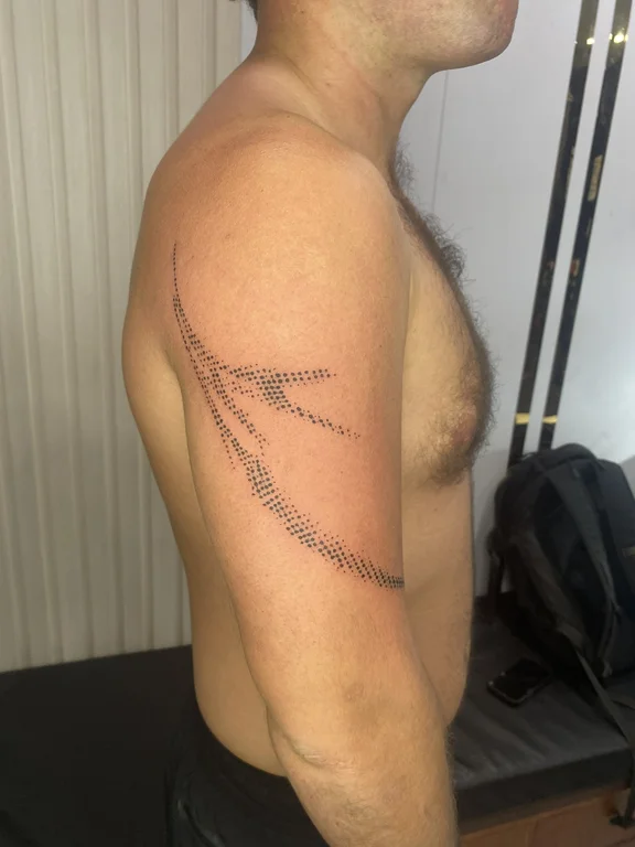 Abstract Dotwork tattoos — Nyanyi Beach Bali
