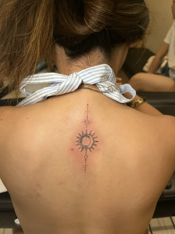 Geometric Dotwork tattoos — Nyanyi Beach Bali