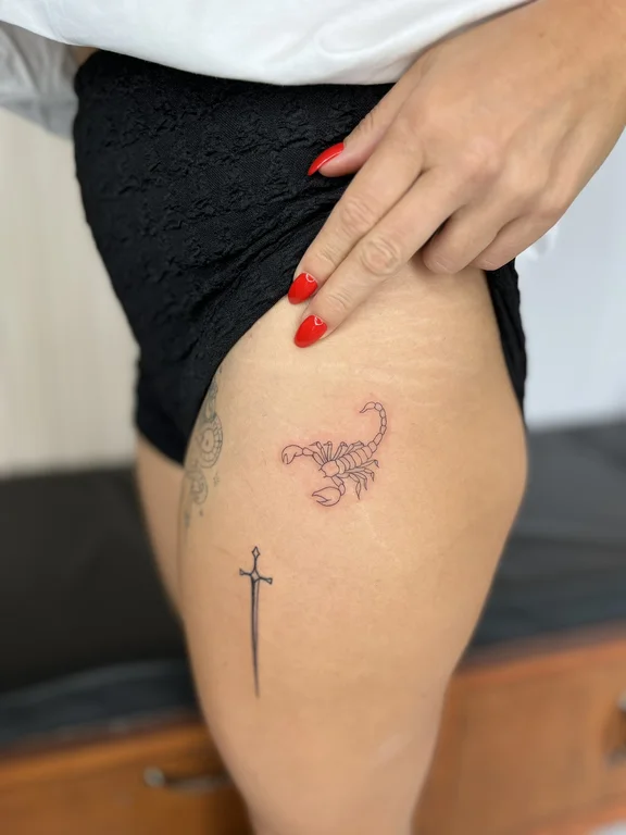 religious fine line angel linework spiritual elegant dotwork soft shading tattoo Canggu Bali