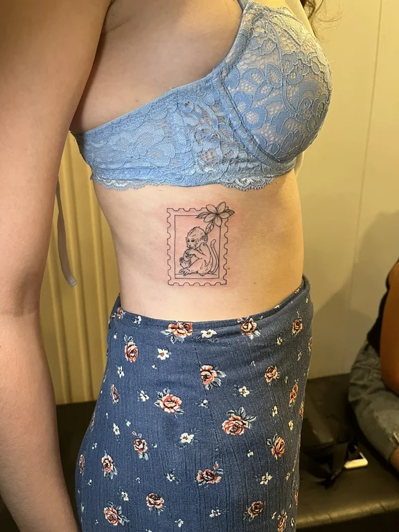 mythology blackwork snake linework cloud dotwork woman elegant tattoo Canggu Bali