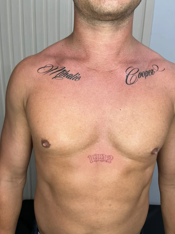 lettering fine line man bold line cloud thin line wave soft shading tattoo Canggu Bali