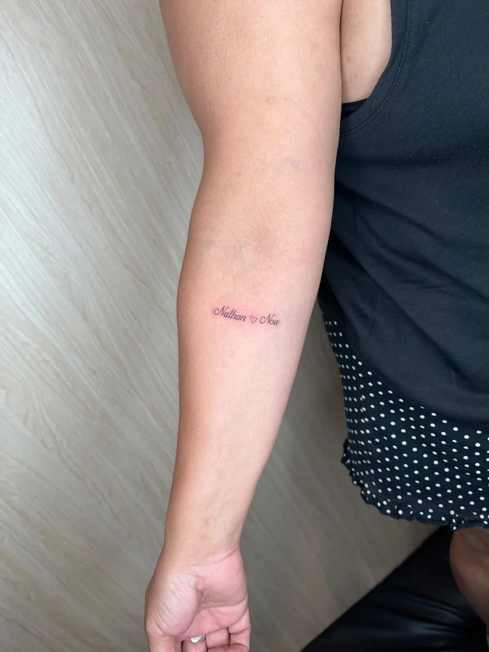woman hand lettering small minimalist fine line line work line tattoo canggu bali
