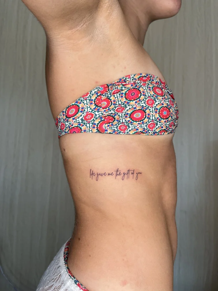 Lettering Fine Line tattoos — Nyanyi Beach Bali