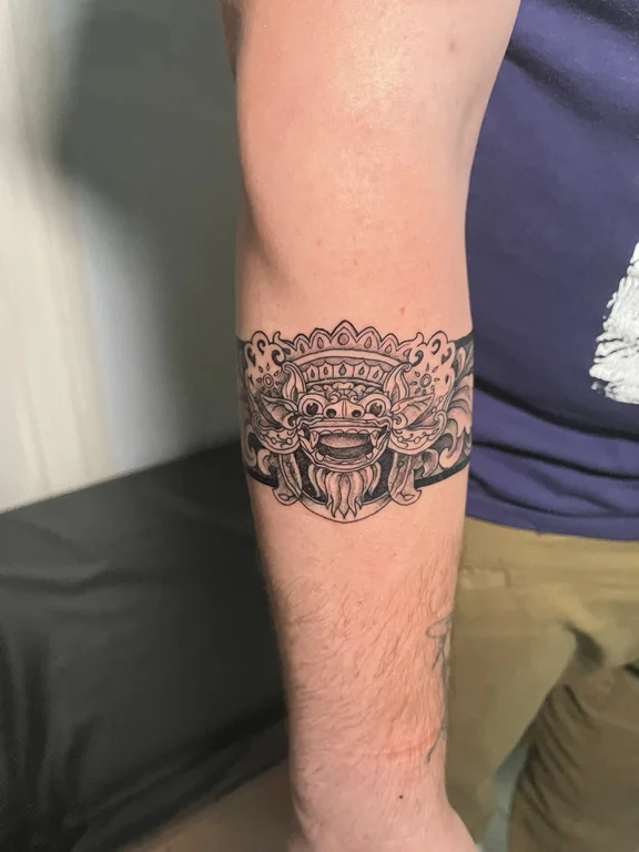 Ornamental Fine Line tattoos — Nyanyi Beach Bali