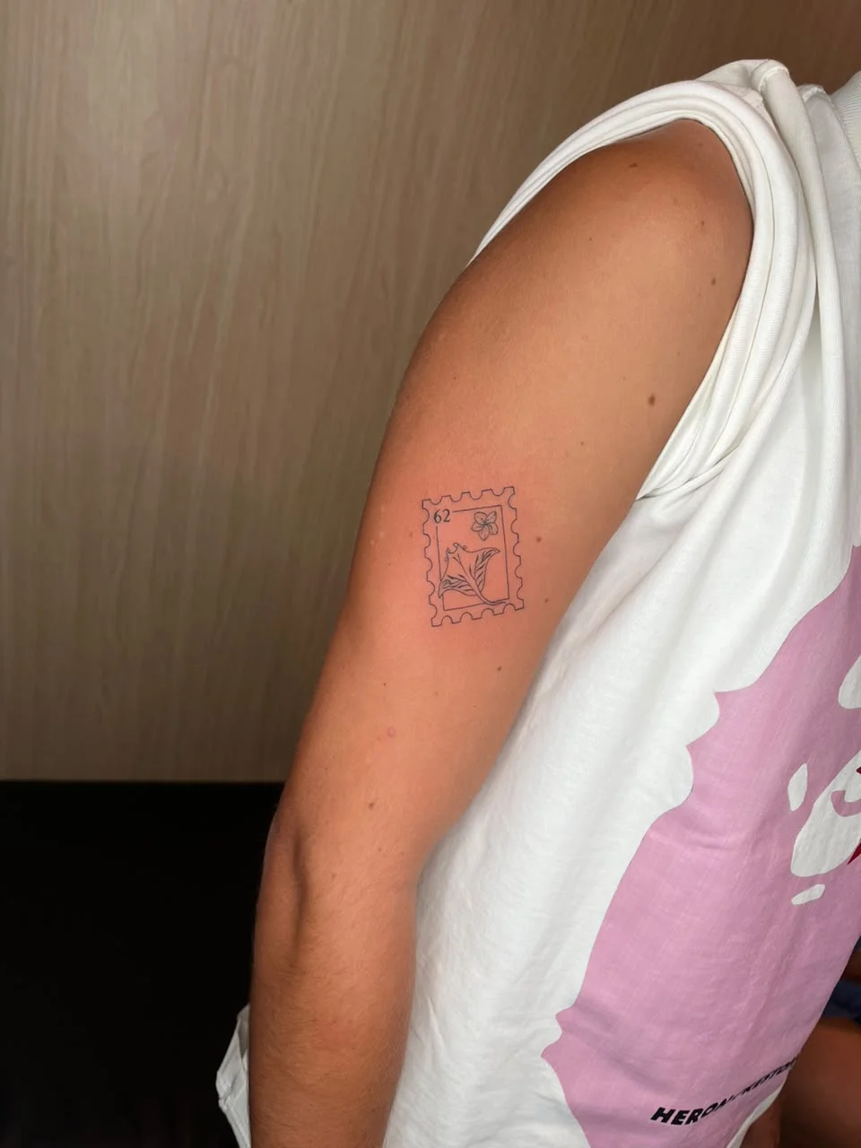 man hand stamps animal manta fine line line work line tattoo canggu bali