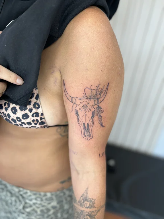 Illustrative tattoo style — Nyanyi Beach Bali