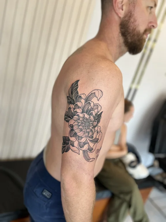 Floral Illustrative tattoos — Nyanyi Beach Bali