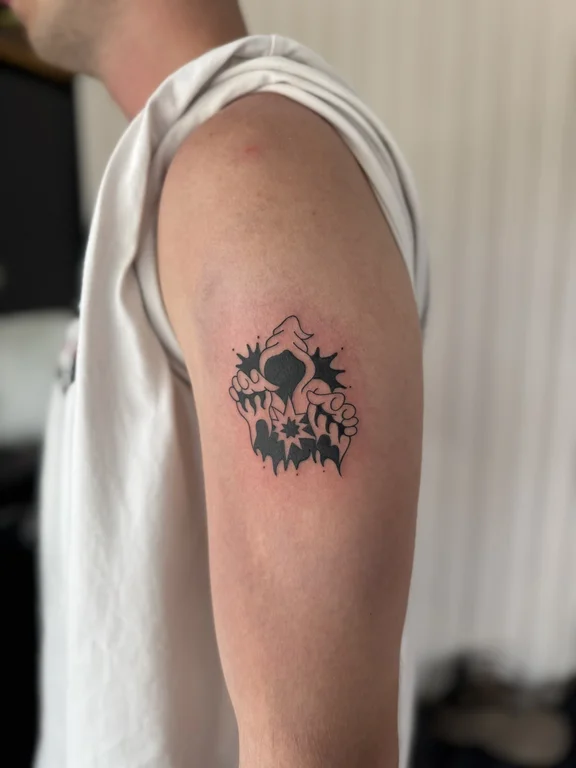Skull Illustrative tattoos — Nyanyi Beach Bali