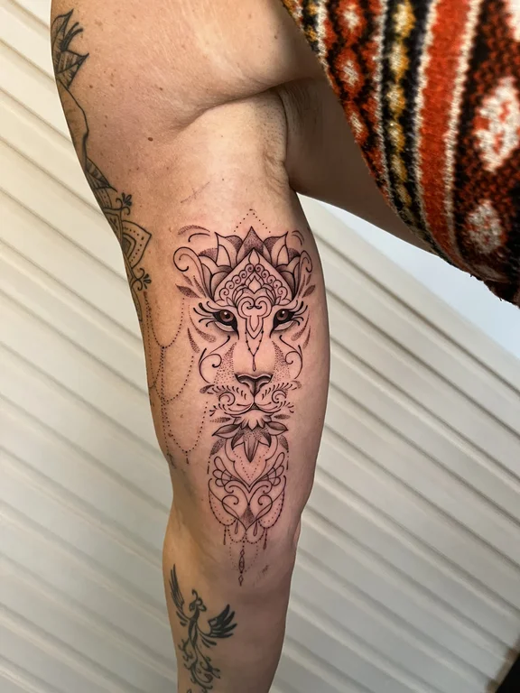 Geometric Linework tattoos — Nyanyi Beach Bali