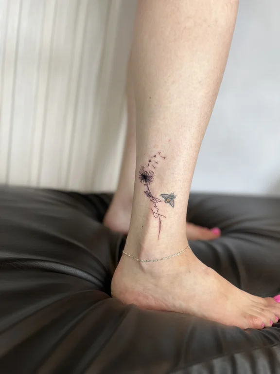 Floral Minimalist tattoos — Nyanyi Beach Bali