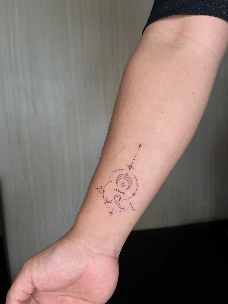 linework fineline geometric minimalist tattoo hand line elegant tattoo canggu bali
