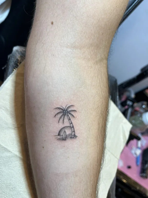 Nature Minimalist tattoos — Nyanyi Beach Bali