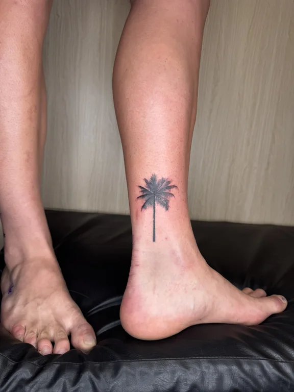 nature minimalist man fine line sun soft shading black grey thin line tattoo Canggu Bali