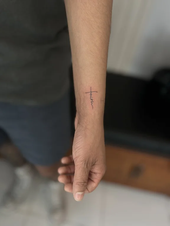religious minimalist hand fine line minimal thin line bold line spiritual tattoo Canggu Bali