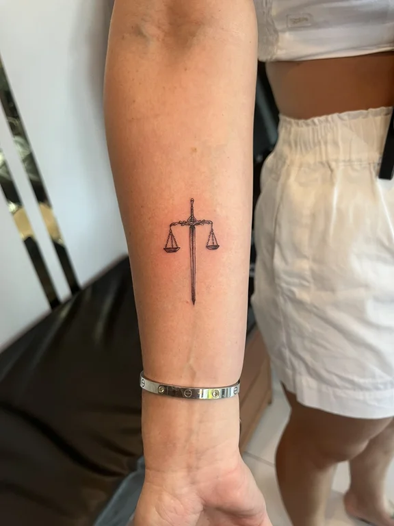 symbol minimalist deity fine line minimal bold line thin line spiritual tattoo Canggu Bali