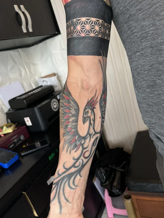 Abstract Neo Traditional tattoos — Nyanyi Beach Bali