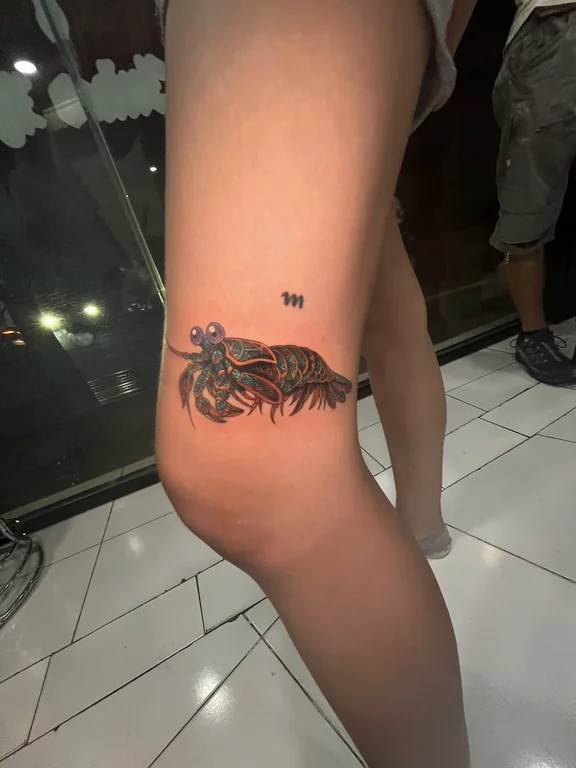 animal neo traditional tiger colorful fire lion koi snake tattoo Canggu Bali