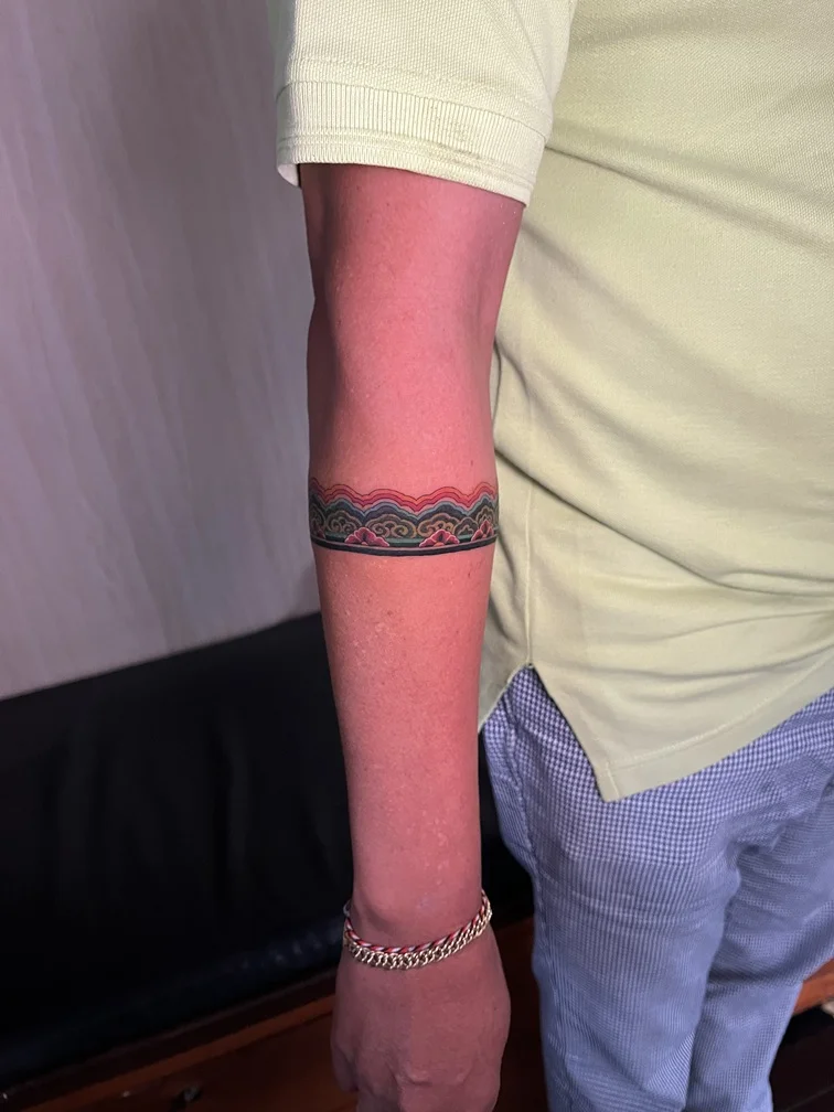 Mandala Neo Traditional tattoos — Nyanyi Beach Bali