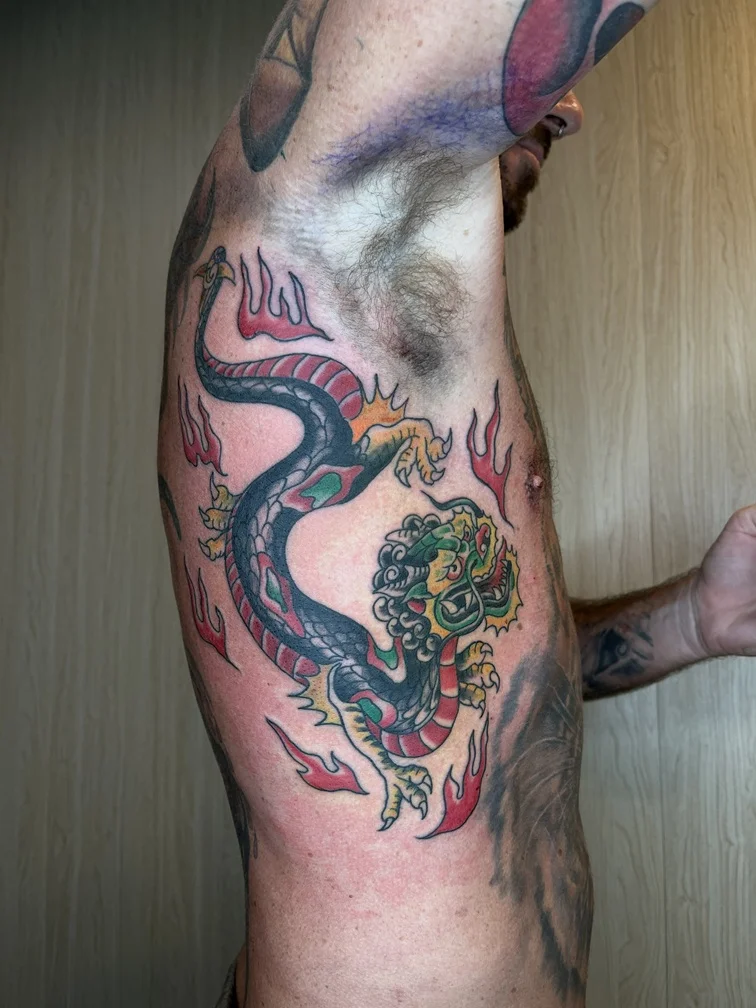 Mythology Neo Traditional tattoos — Nyanyi Beach Bali