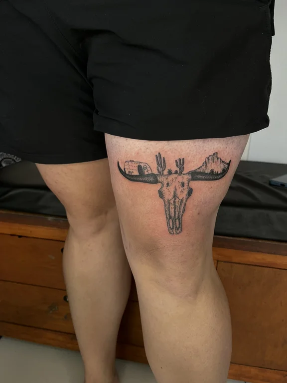 animal new school man black grey minimal linework cloud heavy shading tattoo Canggu Bali