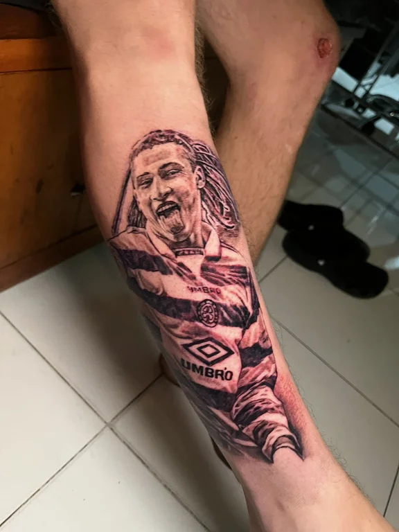 mythology new school man heavy shading horror lion deity demon tattoo Canggu Bali