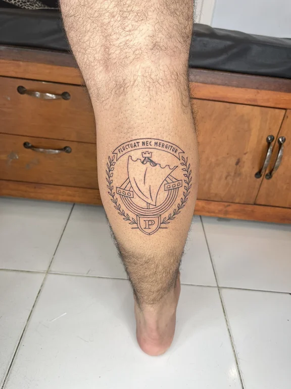 nature new school lotus dotwork leaf soft shading fine line linework tattoo Canggu Bali