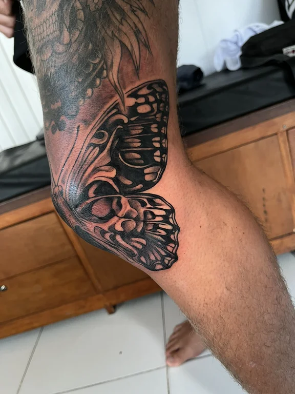 Skull New School tattoos — Nyanyi Beach Bali