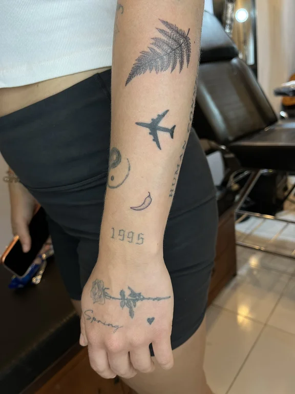 symbol new school man black grey moon elegant mystical soft shading tattoo Canggu Bali