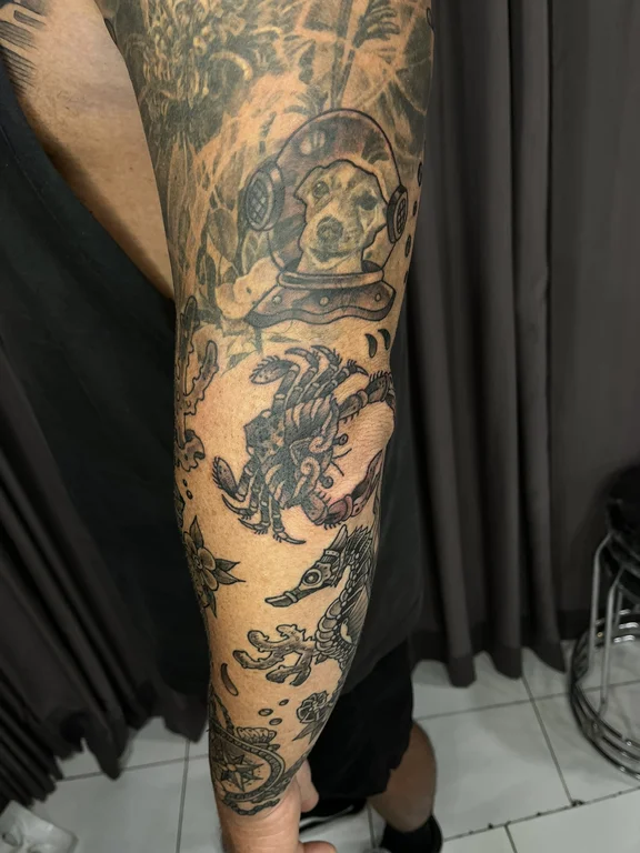Mythology Old School tattoos — Nyanyi Beach Bali