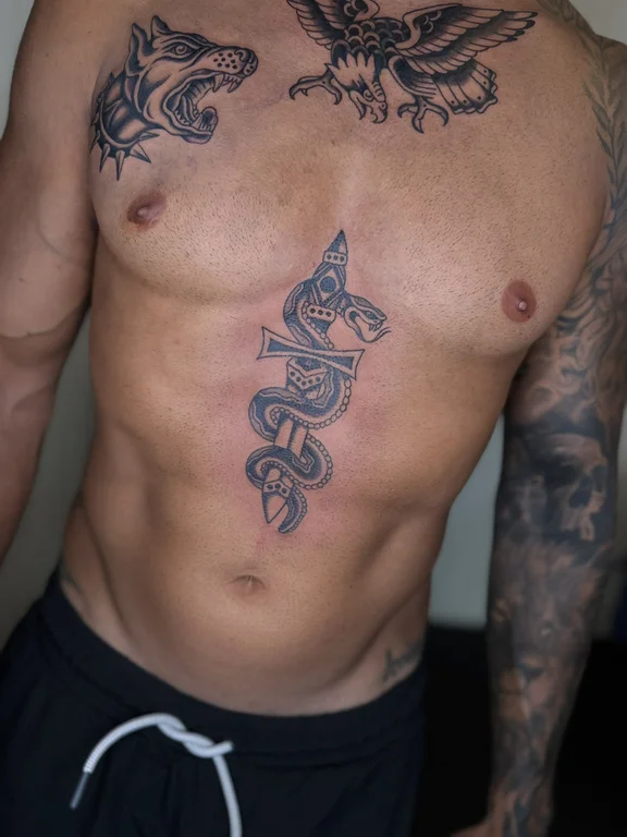 mythology balinese snake maori fire dragon balinese pattern deity tattoo Canggu Bali