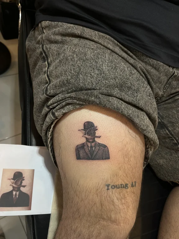 Portrait Old School tattoos — Nyanyi Beach Bali