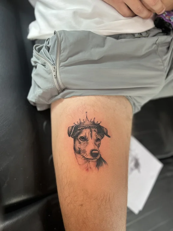 portrait realism woman soft shading smoke black grey colorful linework tattoo Canggu Bali