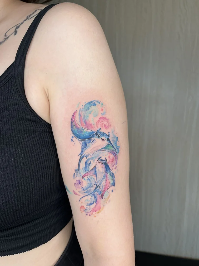 Animal Watercolor tattoos — Nyanyi Beach Bali